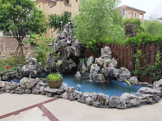 保定庭院假山鱼池制作方法
